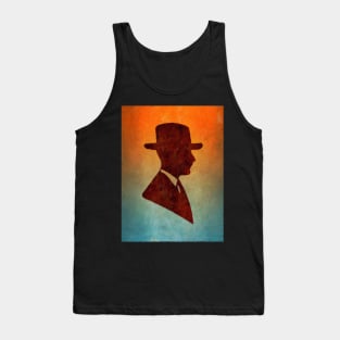 Old Fashioned Gentleman Silhouette Tank Top